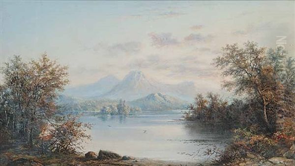 Untitled (still Mountain Lake) Oil Painting by Henry Nesbitt Mcevoy