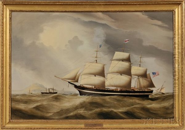 Portrait Of The American Ship Ocean Eagle Oil Painting by Duncan Mcfarlane