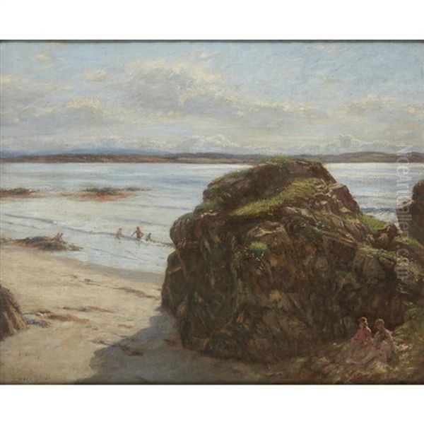 At The Seaside Oil Painting by John Mcghie