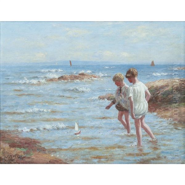 The Toy Boat Oil Painting by John Mcghie