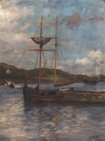 The Little Harbour Oil Painting by John Mcghie