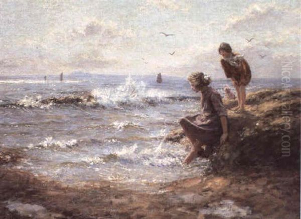 By The Seashore Oil Painting by John Mcghie