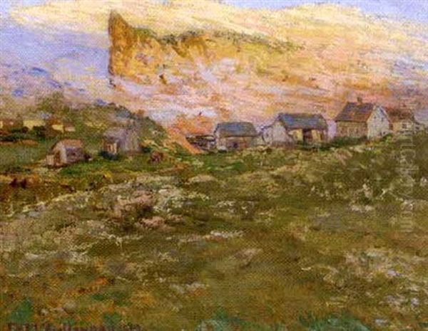 A Village Near Perce Rock Oil Painting by Florence Helena Mcgillivray