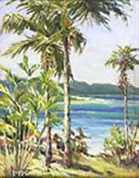 Royal Palms Oil Painting by Florence Helena Mcgillivray