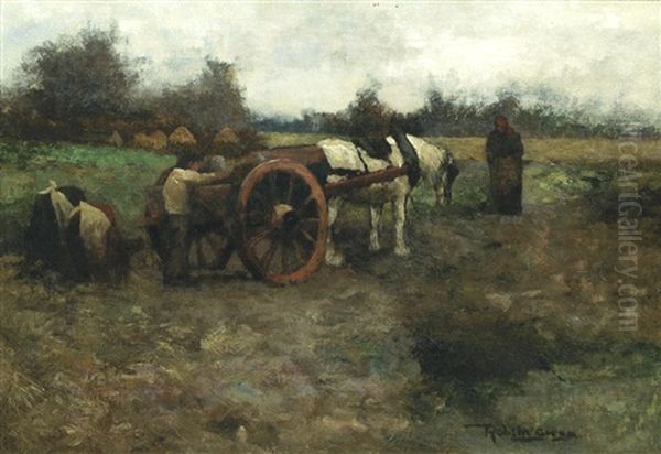 Loading The Cart Oil Painting by Robert McGregor