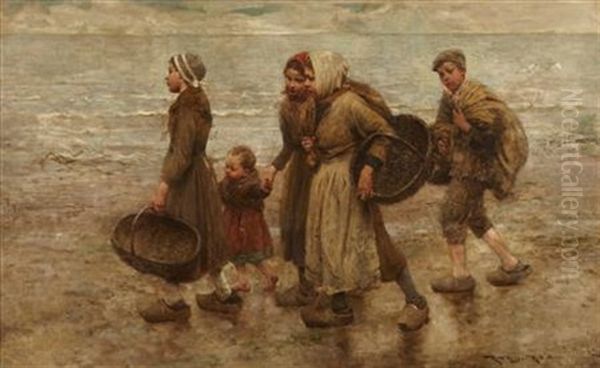 The Children Of The Beach Oil Painting by Robert McGregor