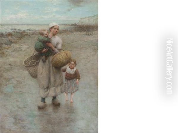 The Fisherman's Family Oil Painting by Robert McGregor