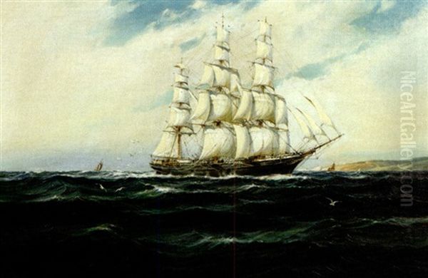 The Clipper Ship "james Baines" Oil Painting by Robert McGregor