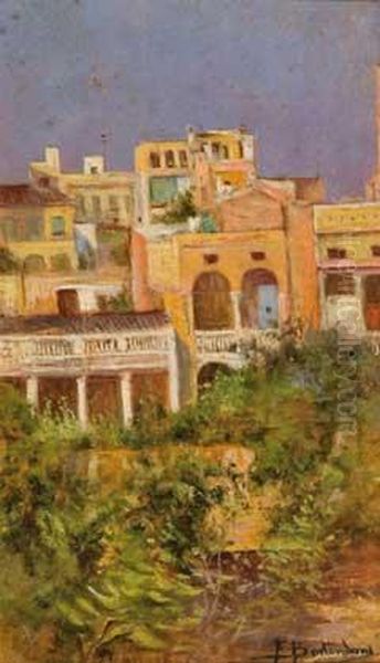 Sant Andreu De Llavaneras Oil Painting by Francisco Bertendona