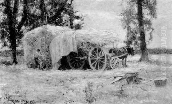 Loading The Haycart Oil Painting by Robert McGregor