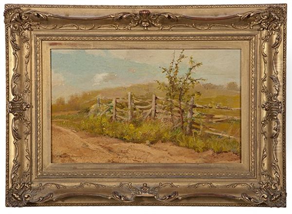 On The Roadside Oil Painting by Charles Morgan Mcilhenney