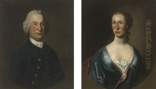 Mr. And Mrs. David Edgar Oil Painting by Thomas McIlworth