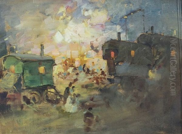 The Gypsy Camp Oil Painting by William Beckwith Mcinnes