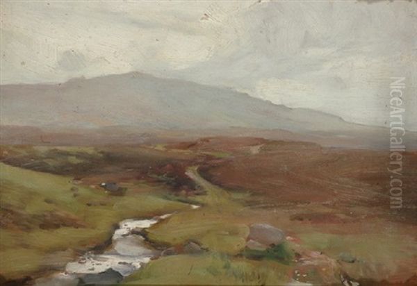 Scottish Highlands Oil Painting by William Beckwith Mcinnes