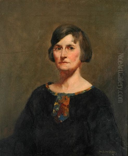 Portrait Of A Woman Oil Painting by William Beckwith Mcinnes