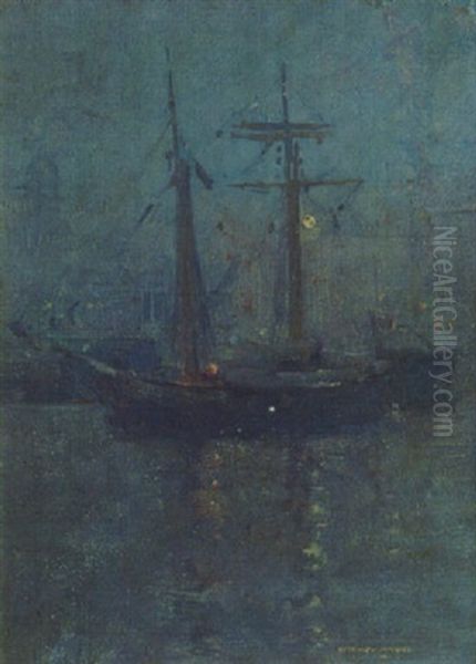 Boats Coming Home Oil Painting by William Beckwith Mcinnes