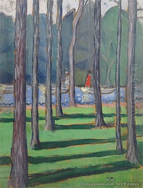 Bois De Boulogne Oil Painting by Raymond McIntyre