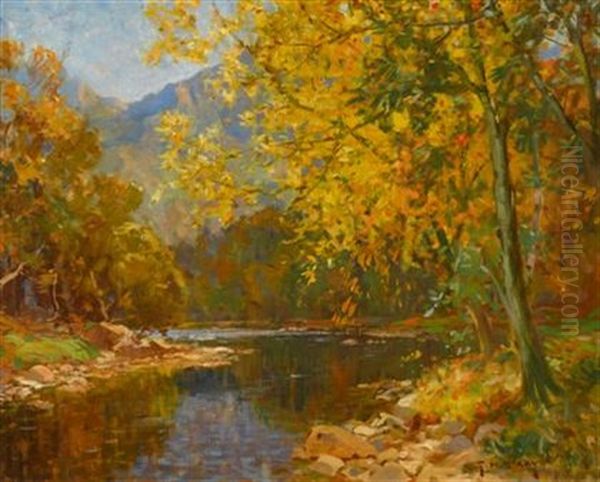 Autumn Oil Painting by Thomas Hill McKay