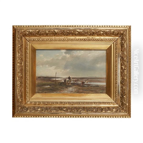 Crossing The Estuary Oil Painting by William Darling McKay