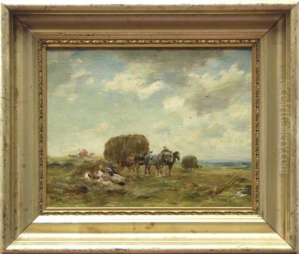 Figures In A Pastoral Landscape Oil Painting by William Darling McKay