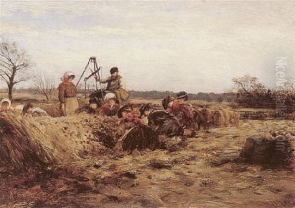 Tattie Hawkers Oil Painting by William Darling McKay