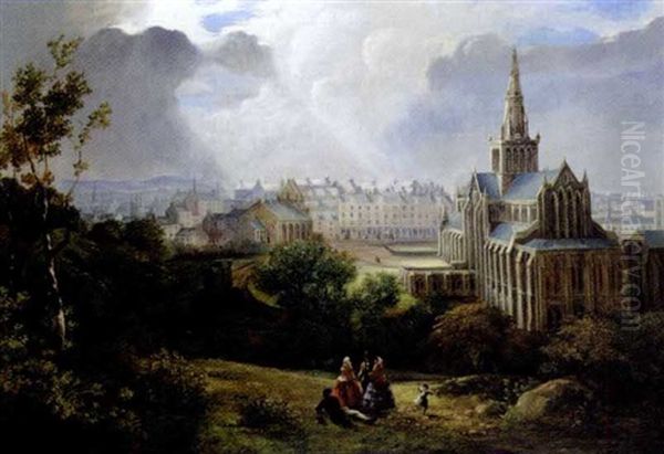 Glasgow Cathedral Oil Painting by McNeil Robert McLeay