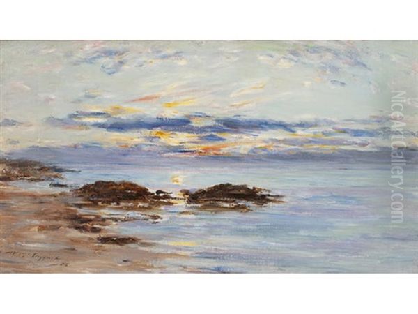 Sunset Oil Painting by William McTaggart