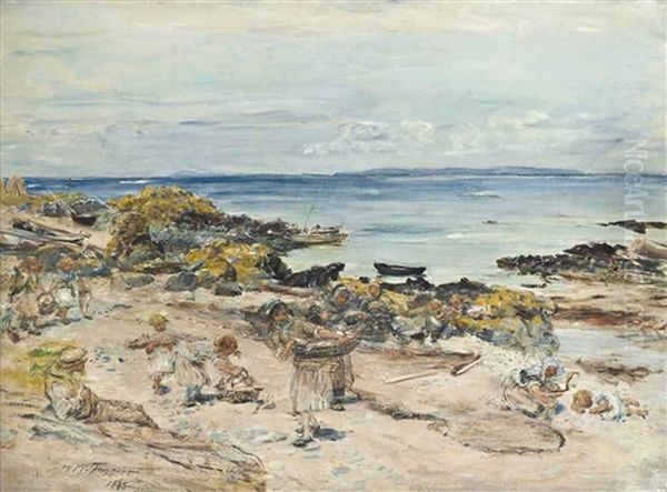 The Fisherman's Family Oil Painting by William McTaggart