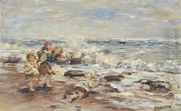 The Toy Boat Oil Painting by William McTaggart