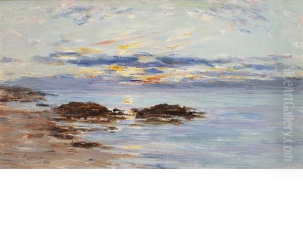 Sunset Oil Painting by William McTaggart