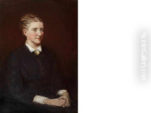 Portrait Of Mary Mctaggart, The Artist's First Wife Oil Painting by William McTaggart