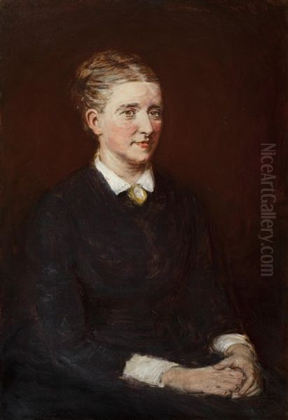 Portrait Of Mary Mctaggart, The Artist's First Wife Oil Painting by William McTaggart