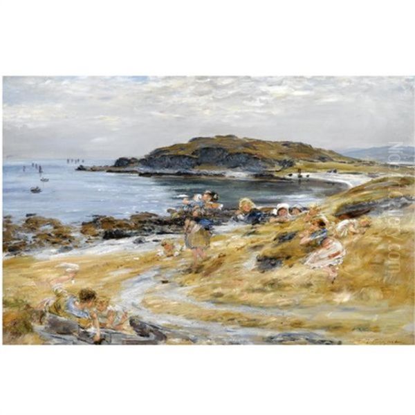 Port-an-righ, Welcome To The Herring Boats Oil Painting by William McTaggart