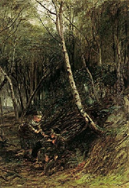 In The Forest Oil Painting by William McTaggart