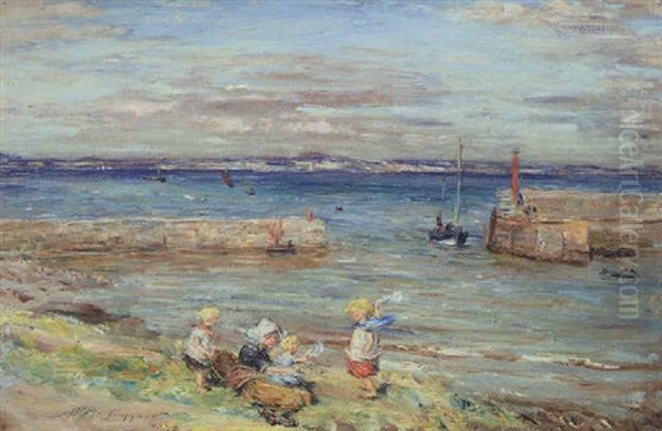 Port Seton Oil Painting by William McTaggart