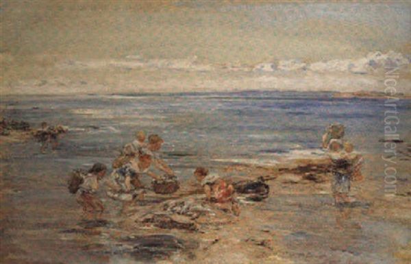 A Summer Day, Carnoustie Oil Painting by William McTaggart