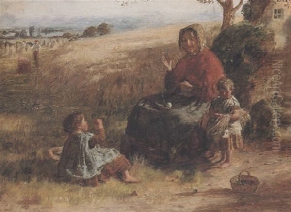 Winding The Skein Oil Painting by William McTaggart