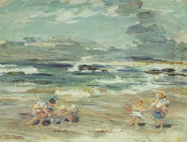 A Breerzy Day, Machrihanish Oil Painting by William McTaggart