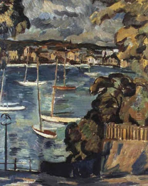 Harbour Oil Painting by William McTaggart