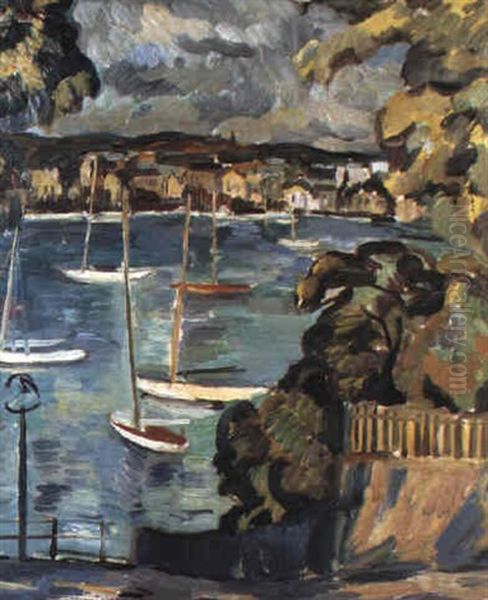 Harbour Oil Painting by William McTaggart