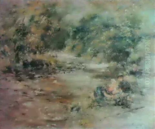 On The Esk Oil Painting by William McTaggart