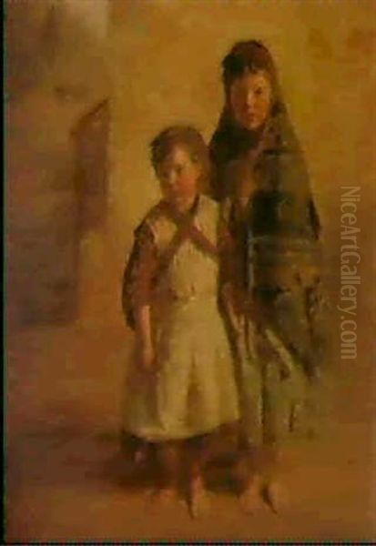 The Puir Weans Oil Painting by William McTaggart