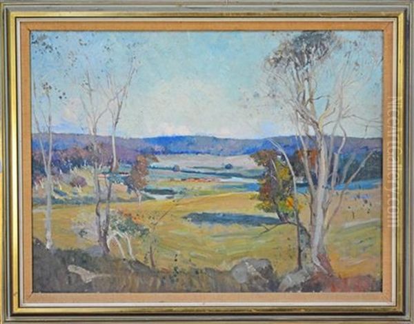 Tai River, Walcha N.s.w Oil Painting by Isabel Mcwhannell