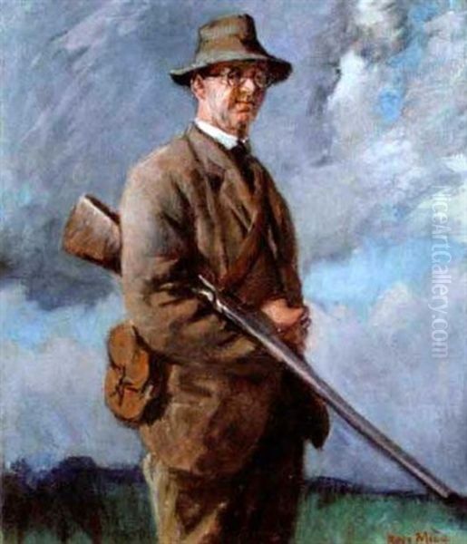 Portrait Of A Gentleman Going Out Shooting by Rose Mead