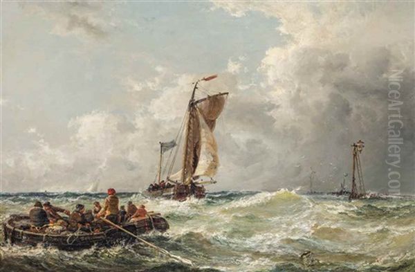 Off Schouwen Oil Painting by Arthur Joseph Meadows