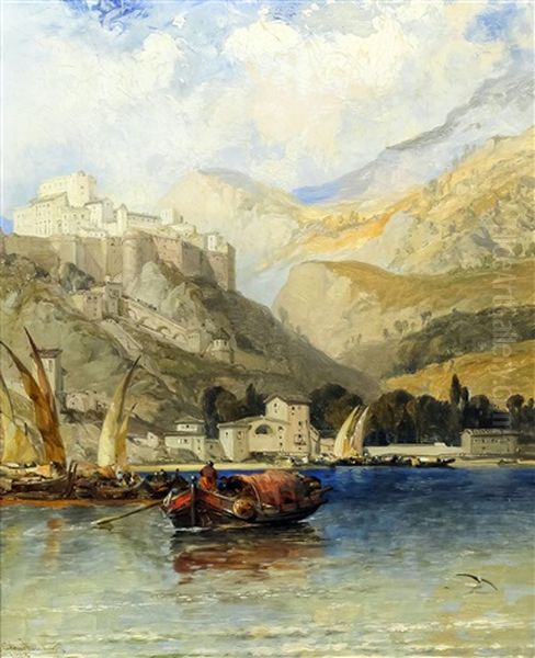 Monaco Oil Painting by Arthur Joseph Meadows