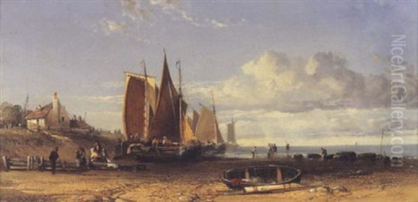 Cromer Oil Painting by Arthur Joseph Meadows