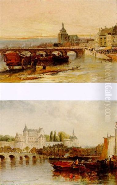 Amboise, On The Loire Oil Painting by Arthur Joseph Meadows