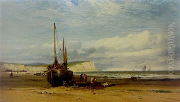 South Coast Oil Painting by Arthur Joseph Meadows