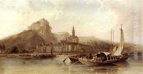 Dinant On The Meuse Oil Painting by Arthur Joseph Meadows